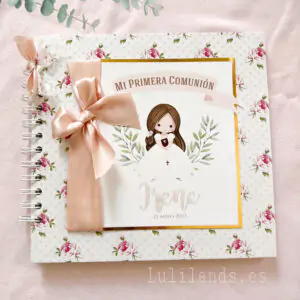libro de firmas comunión niña