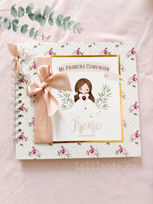 libro de firmas comunión niña